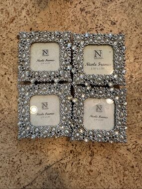 Silver Beaded Photo Frames - 4